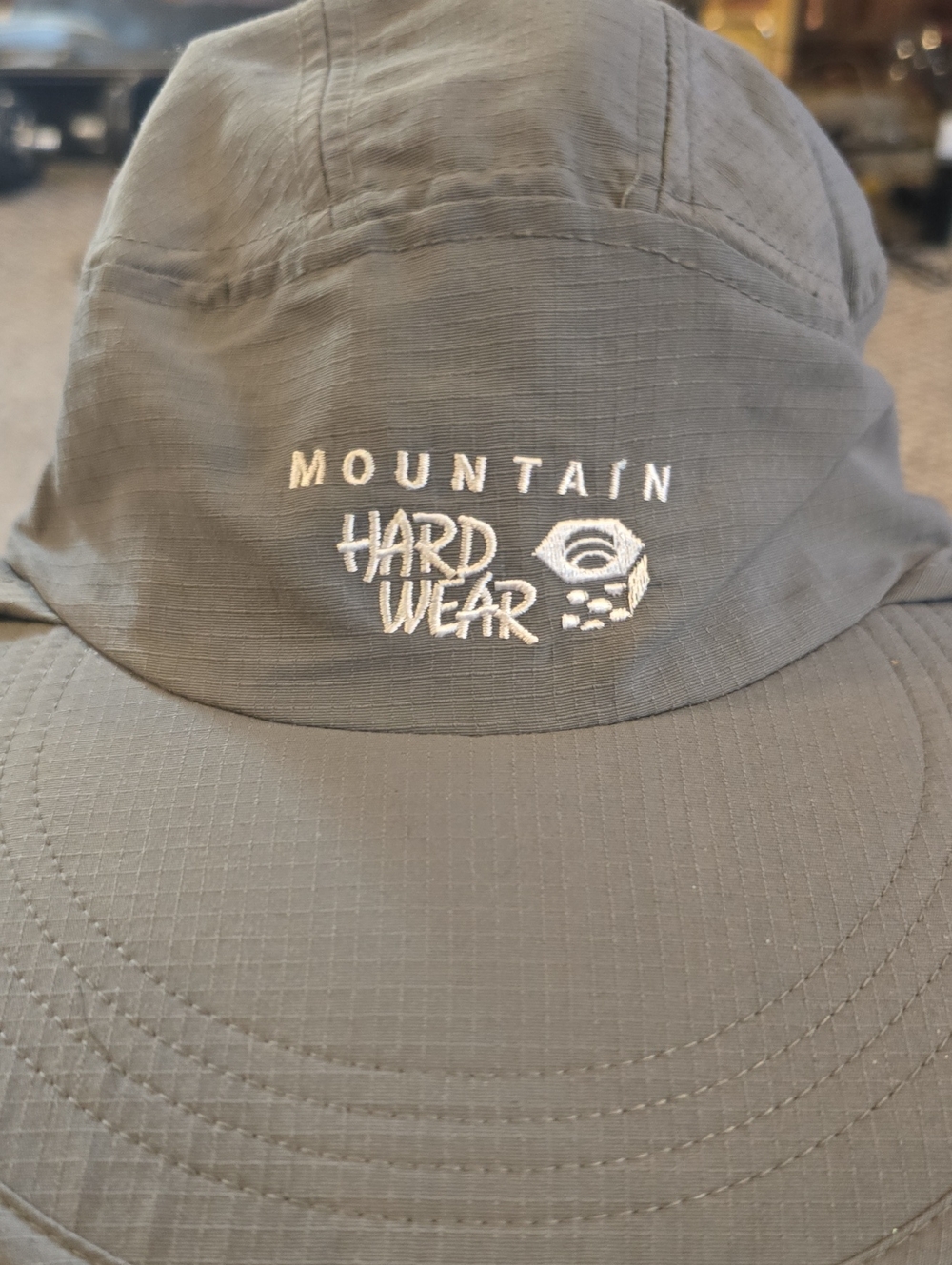 Unisex Mountain Hardwear Steel Gray Outdoor Cap with White Logo